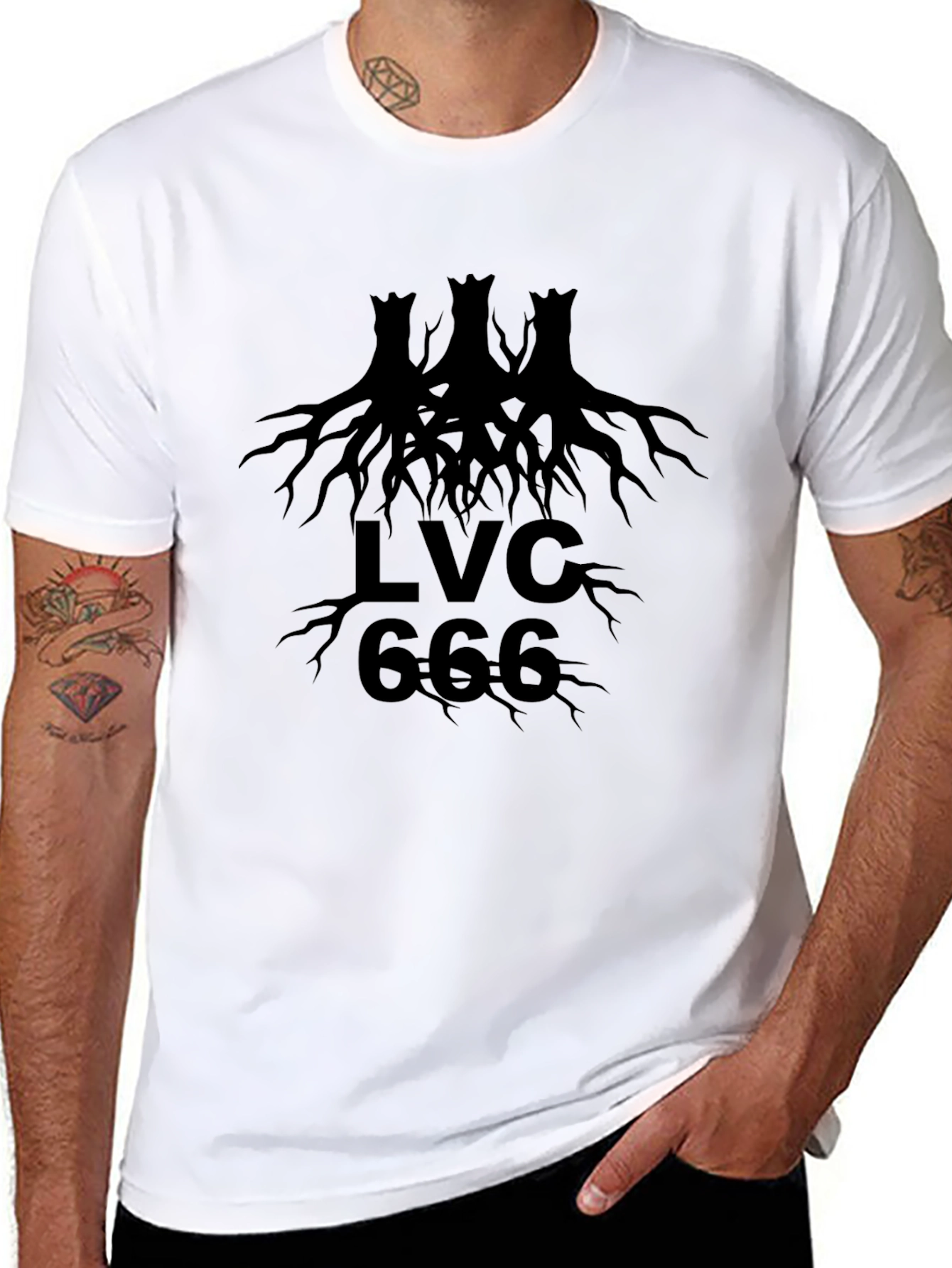 LVC 666 Black Graphic Tee