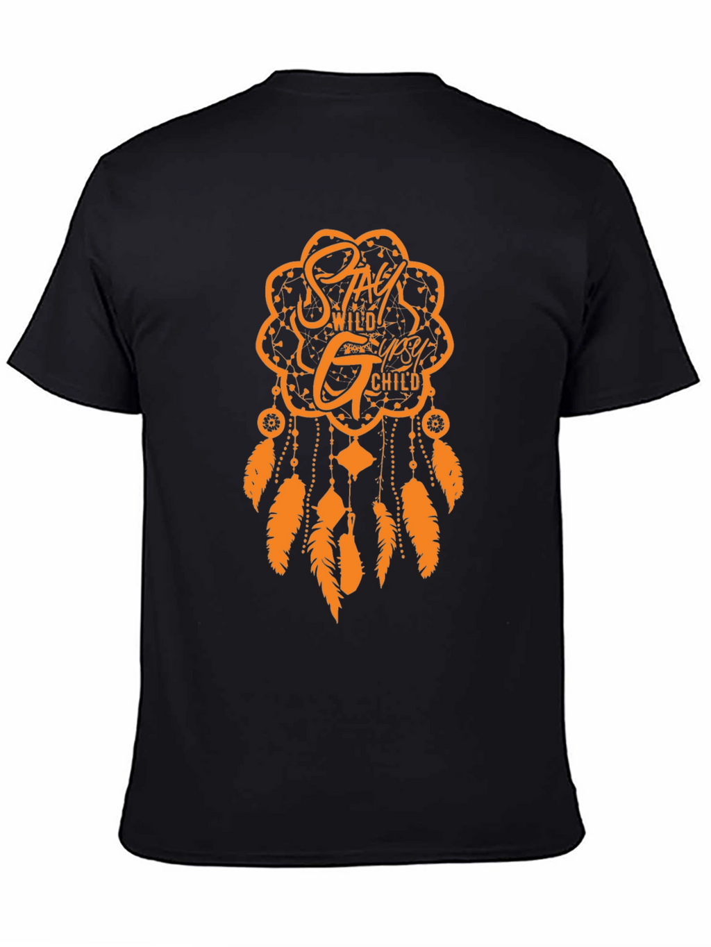 Stay Wild Gypsy Child Black Tee