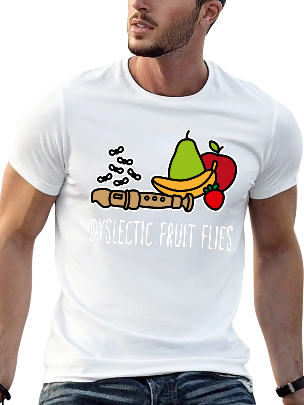 Dyslectic Fruit Flies Graphic T-Shirt