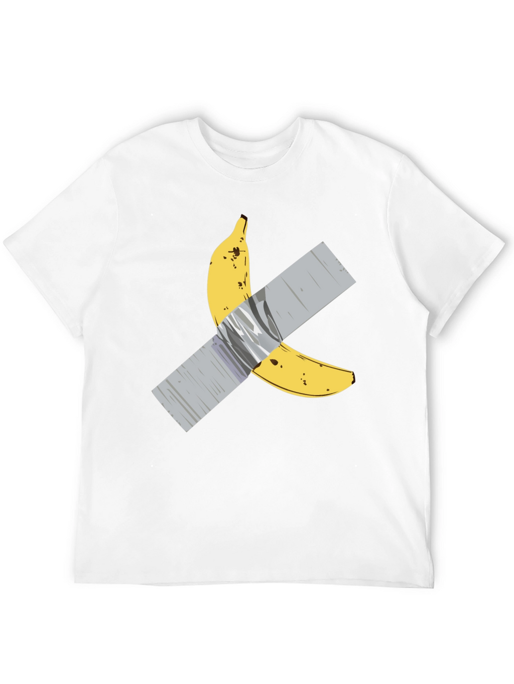 Banana Duct Tape Graphic Tee -  Mens Black T-Shirt