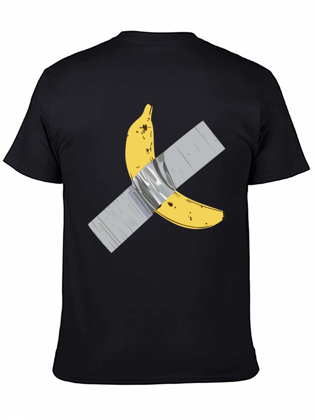 Banana Duct Tape Graphic Tee -  Mens Black T-Shirt