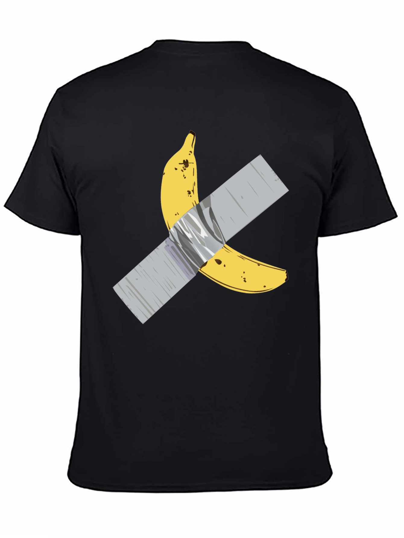 Banana Duct Tape Graphic Tee -  Mens Black T-Shirt