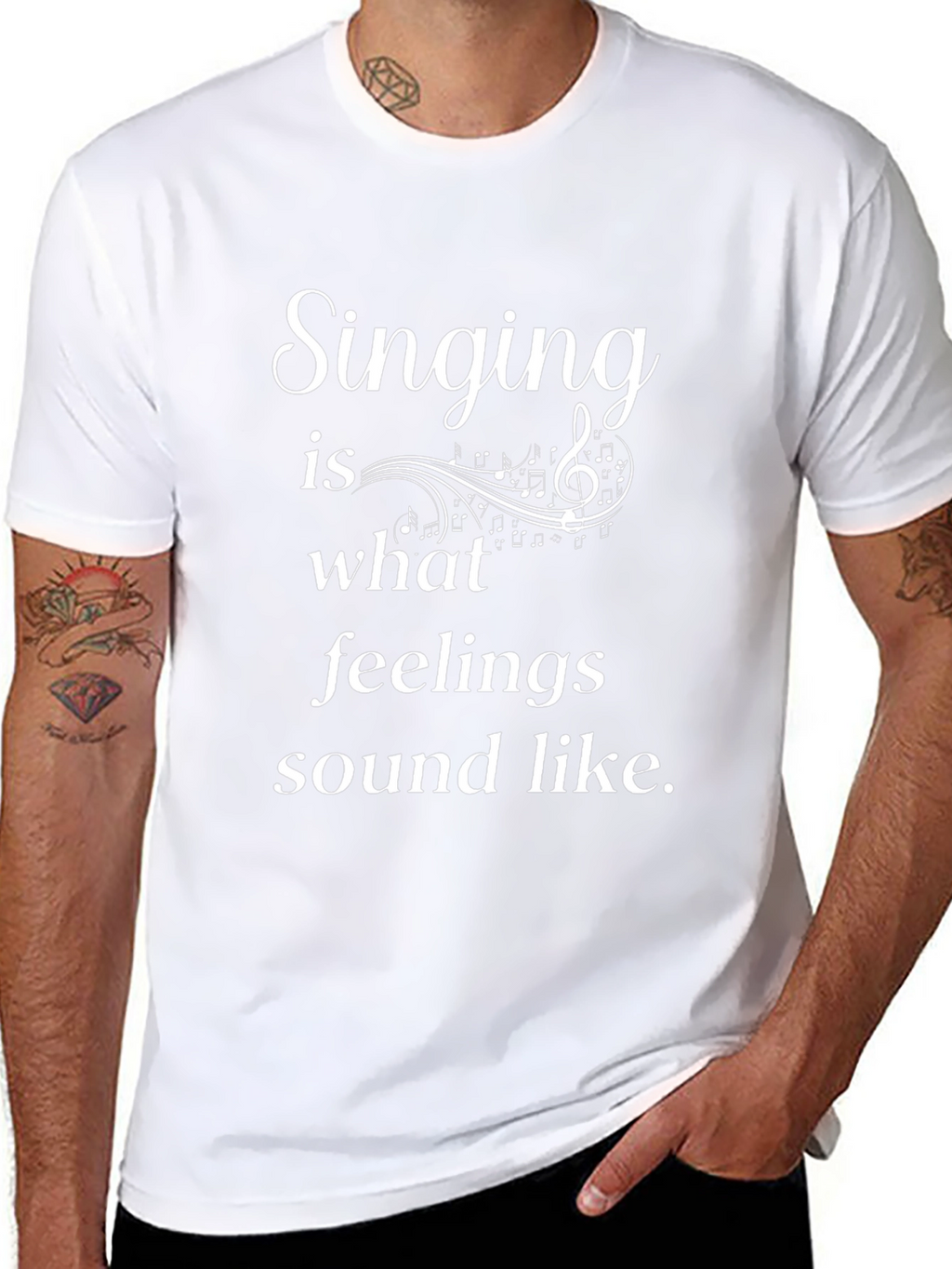 Singing Feelings Tee - Music Lovers T-Shirt