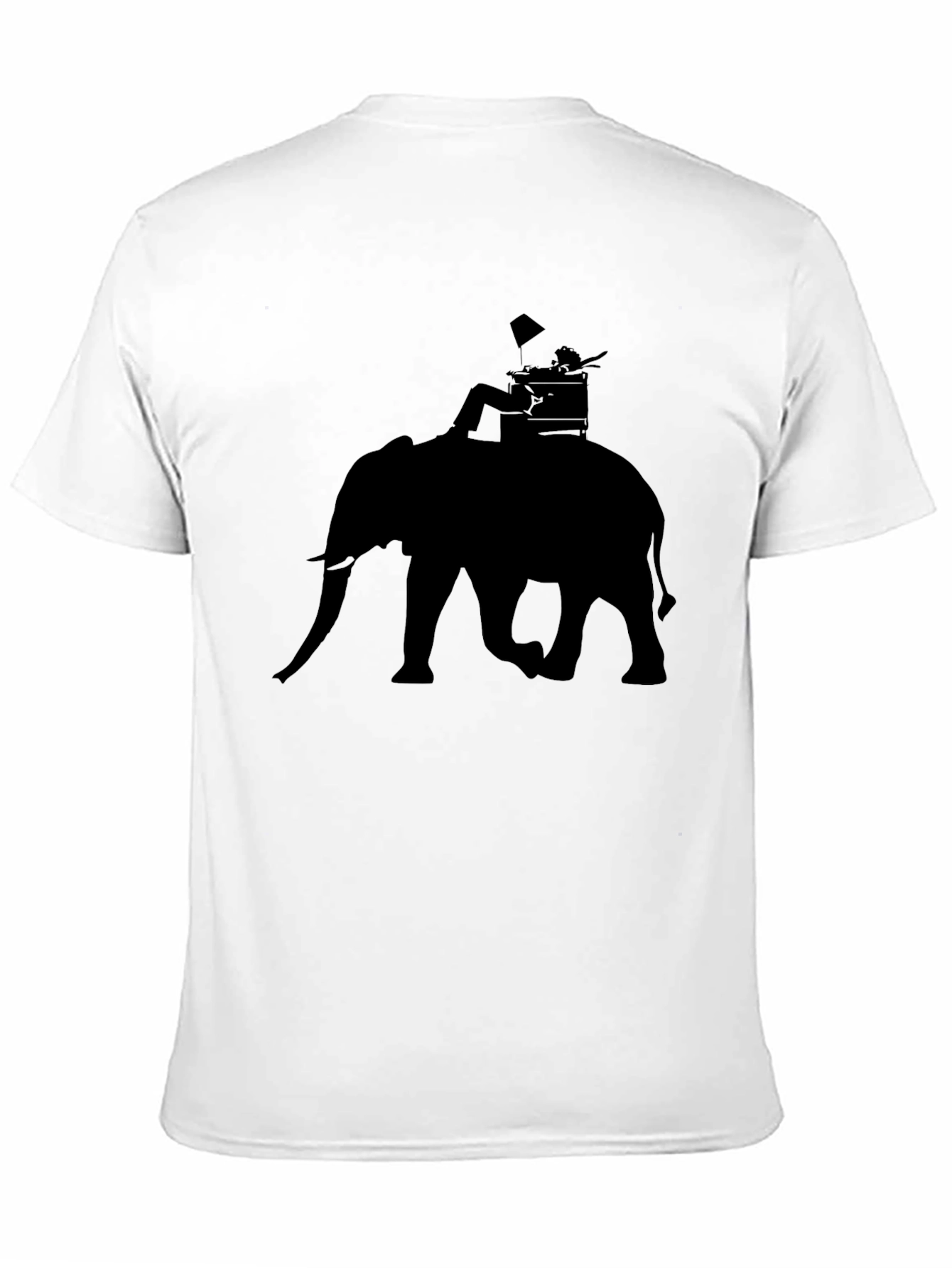 Elephant Rider Graphic Tee - Black