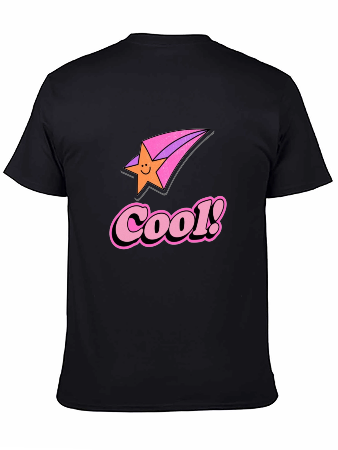 Cool Star Retro Black Graphic Tee