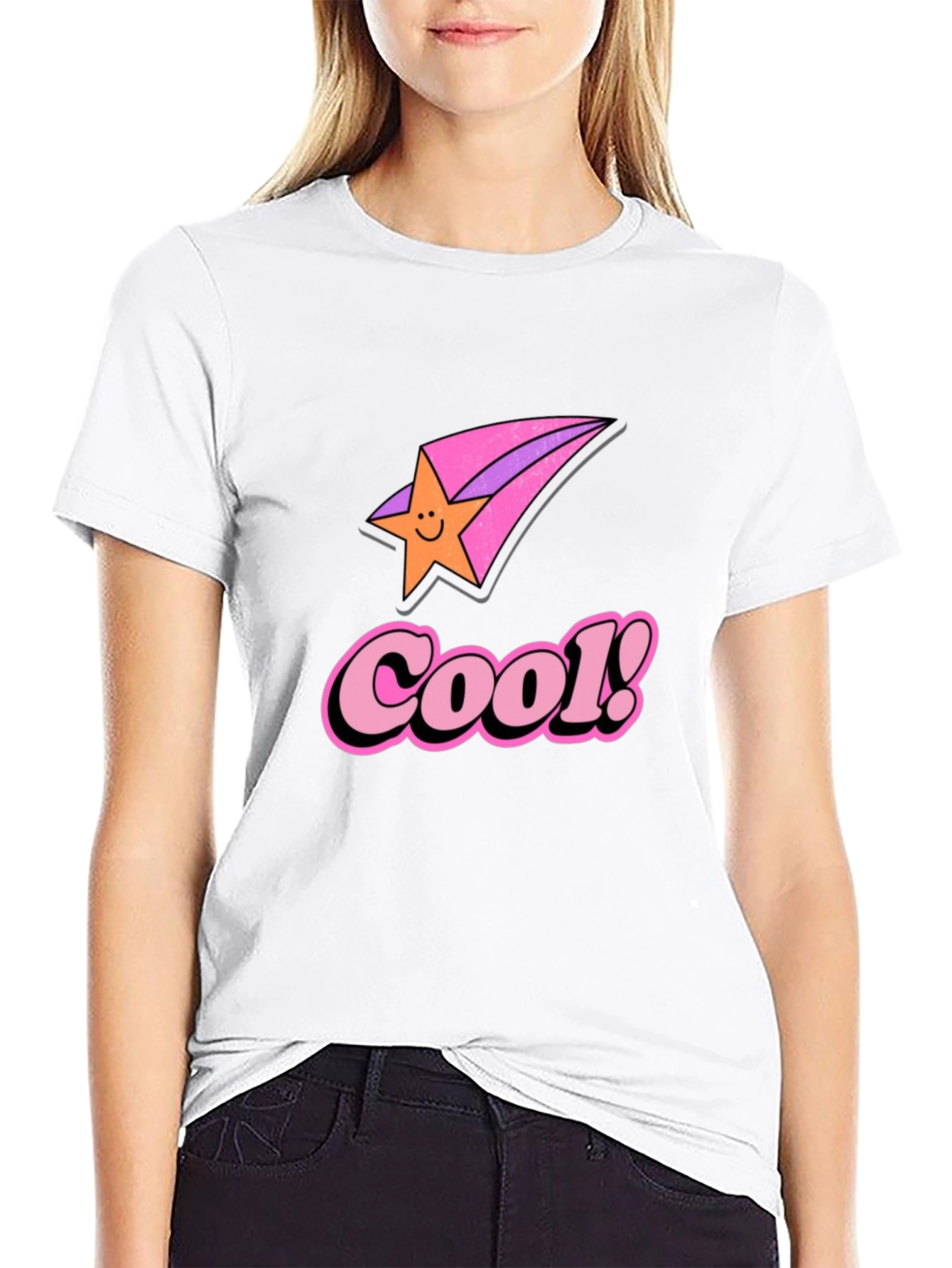 Cool Star Retro Black Graphic Tee