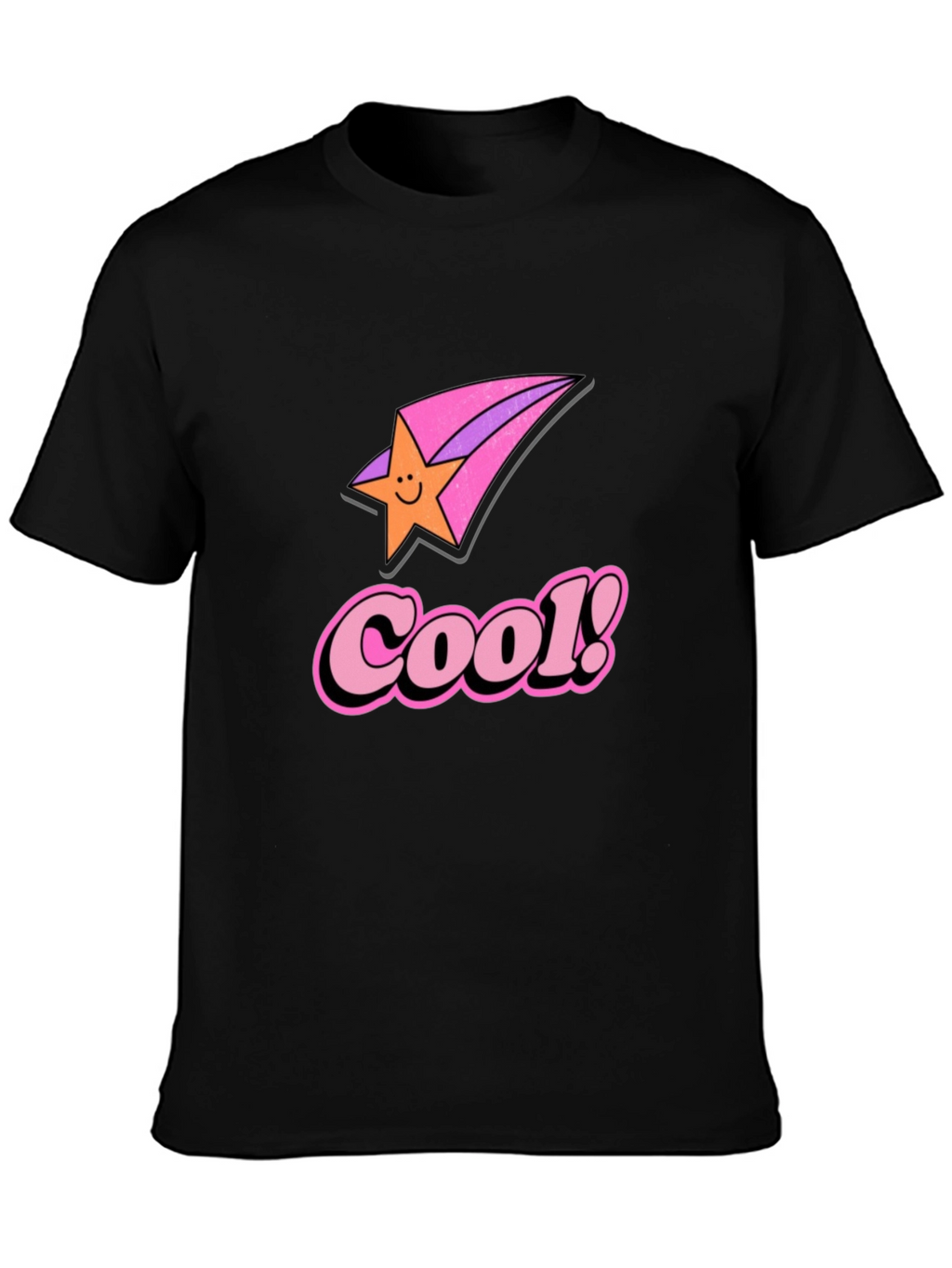 Cool Star Retro Black Graphic Tee