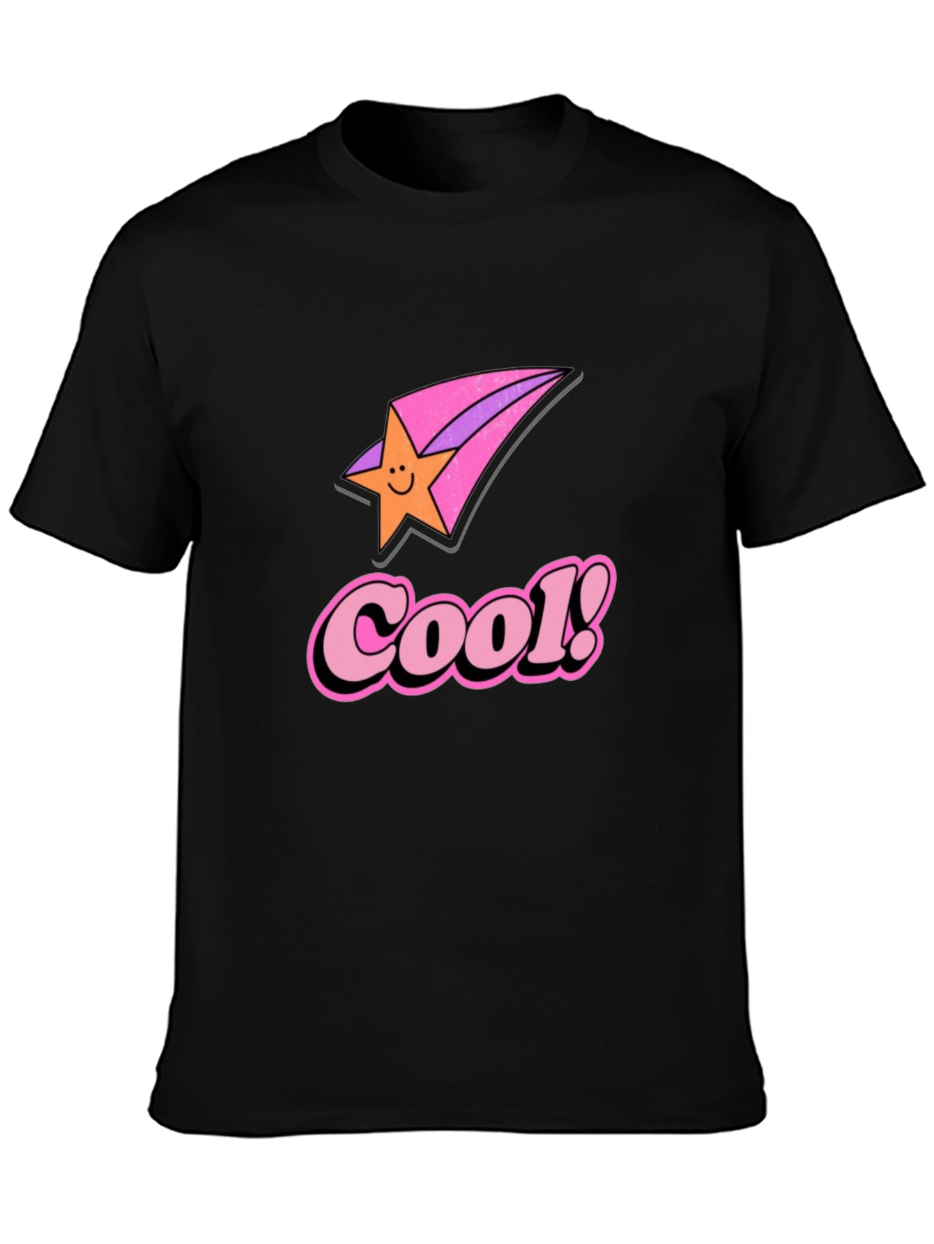 Cool Star Retro Black Graphic Tee