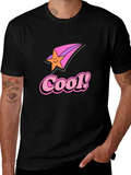 Cool Star Retro Black Graphic Tee