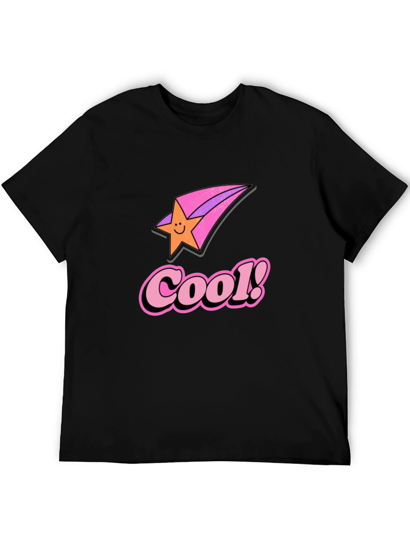 Cool Star Retro Black Graphic Tee