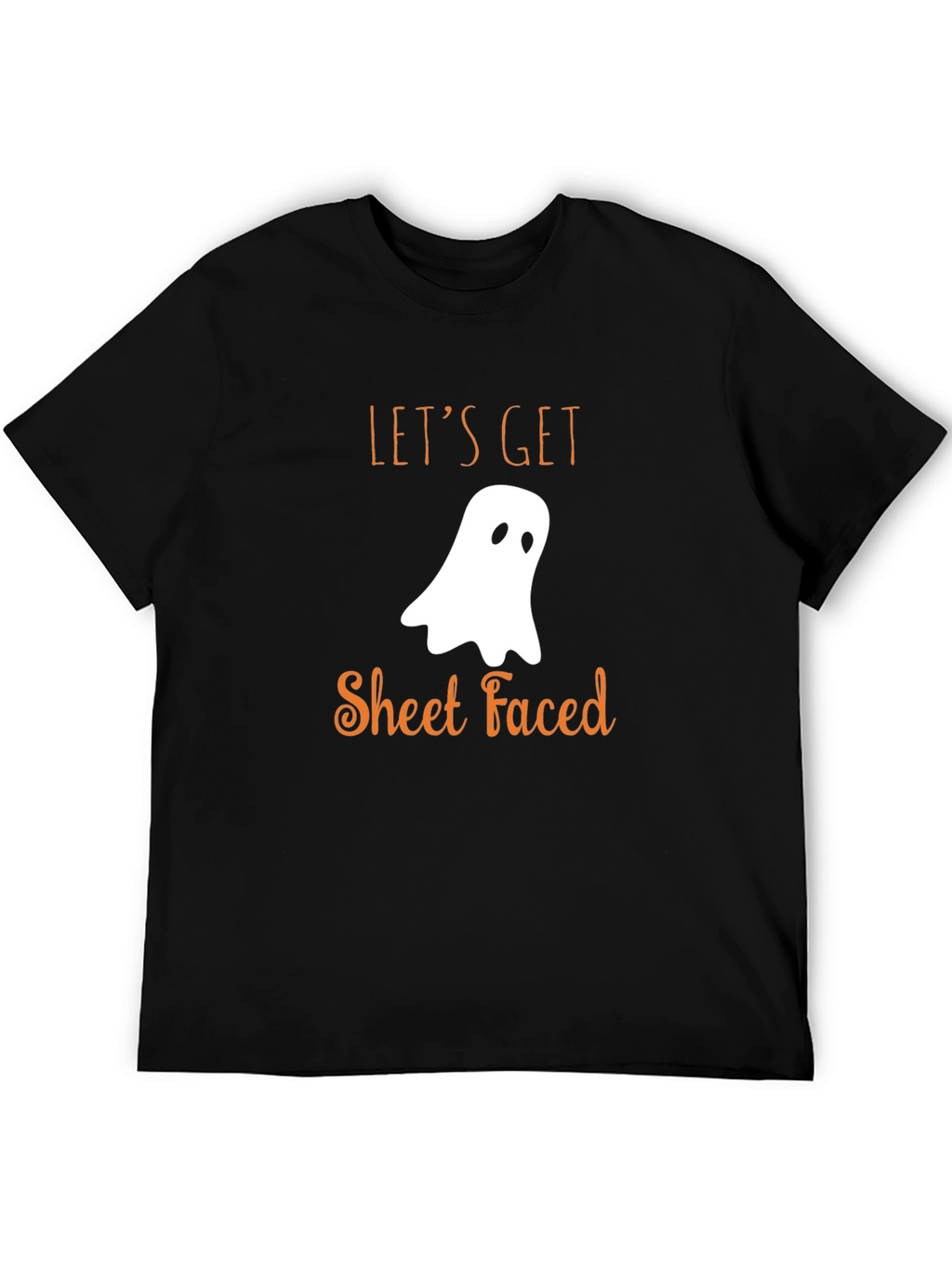 Funny Halloween T-Shirt: Lets Get Sheet Faced