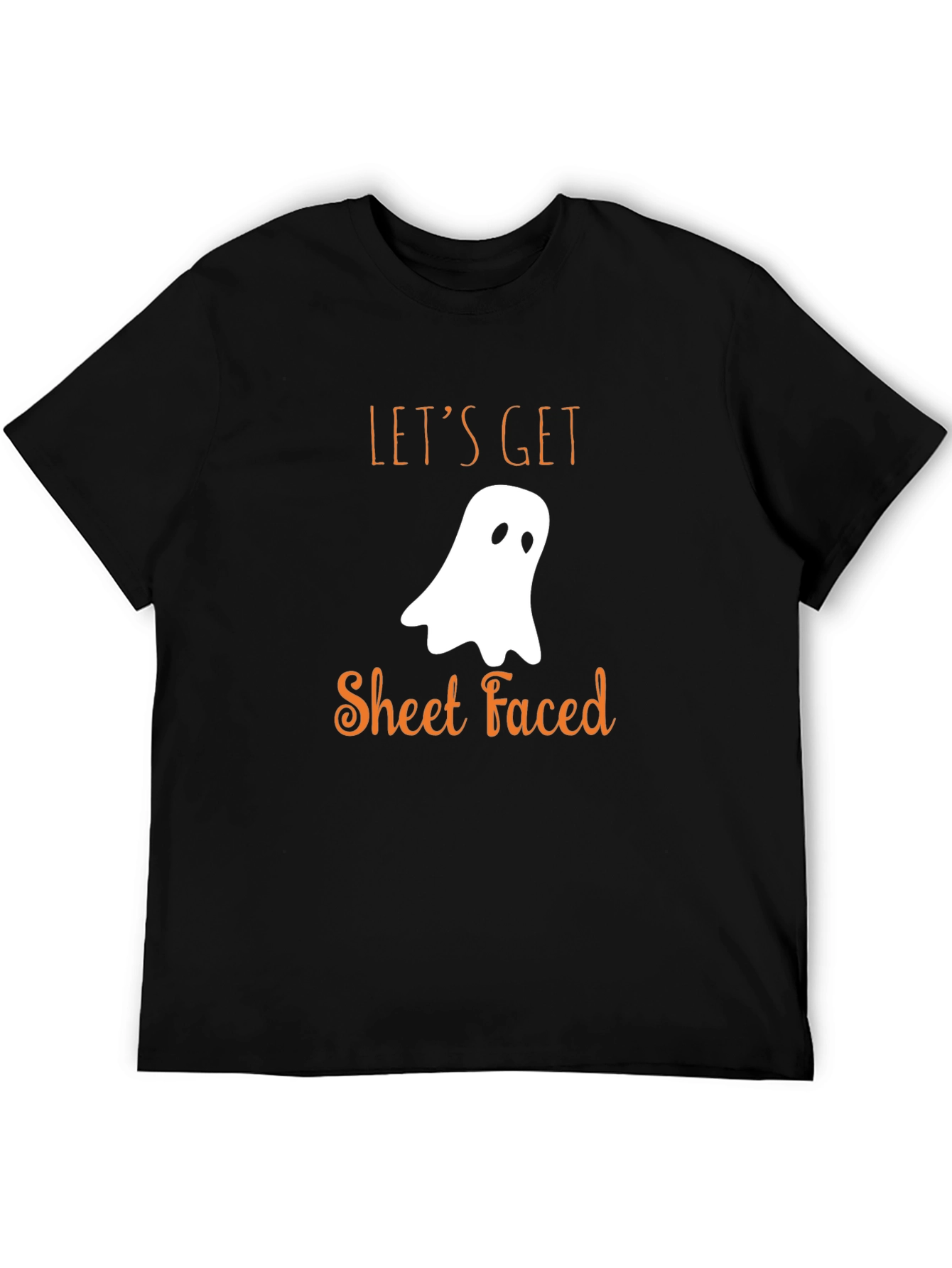 Funny Halloween T-Shirt: Lets Get Sheet Faced