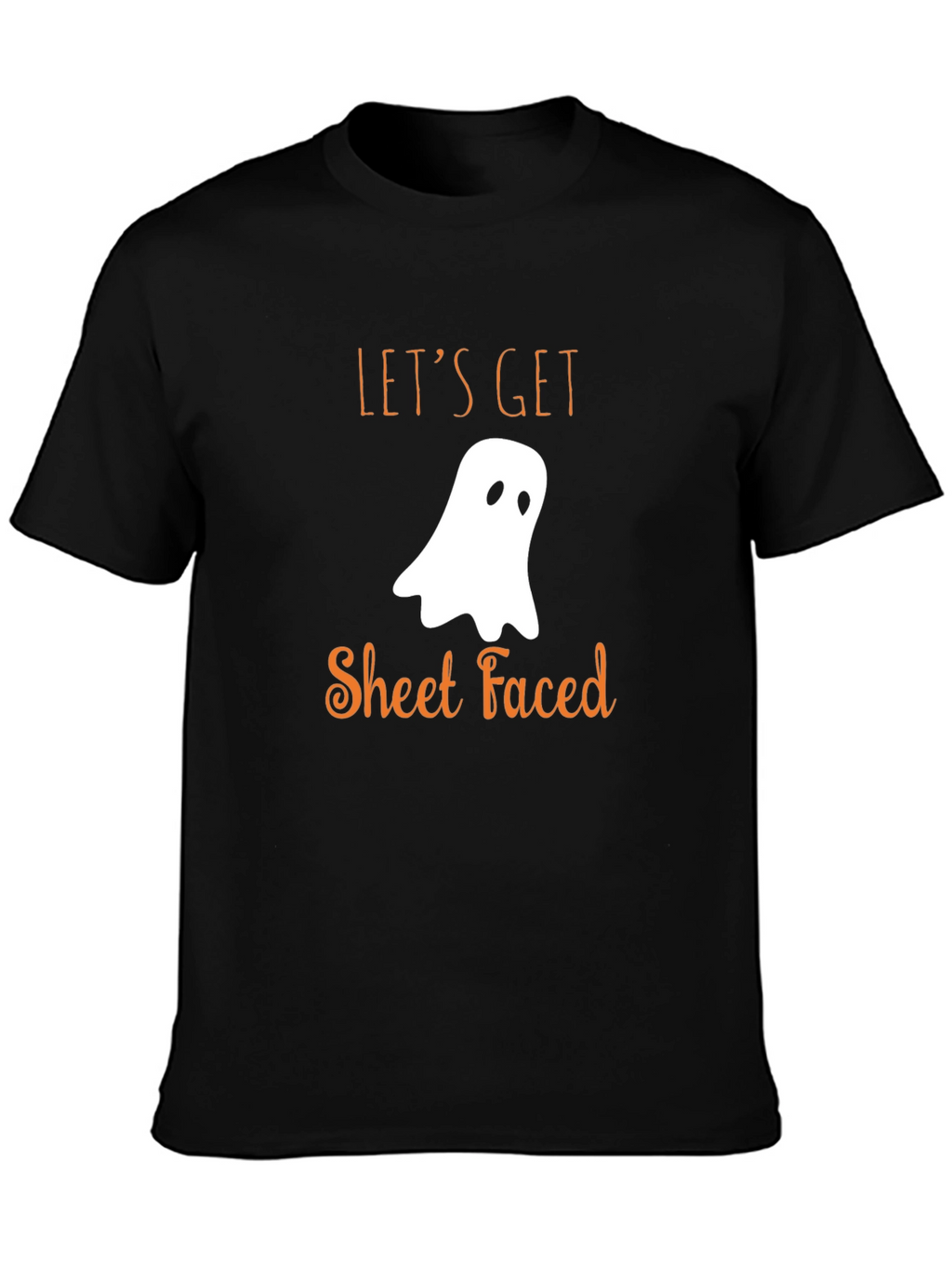 Funny Halloween T-Shirt: Lets Get Sheet Faced