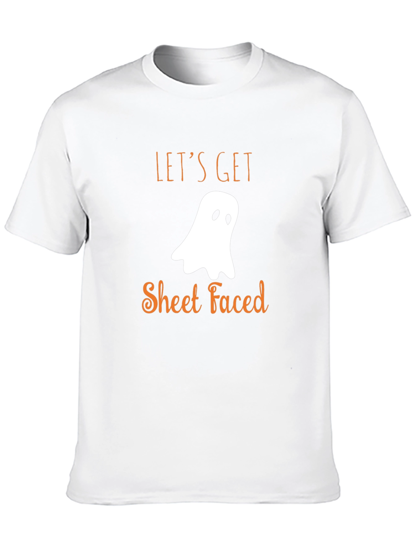 Funny Halloween T-Shirt: Lets Get Sheet Faced