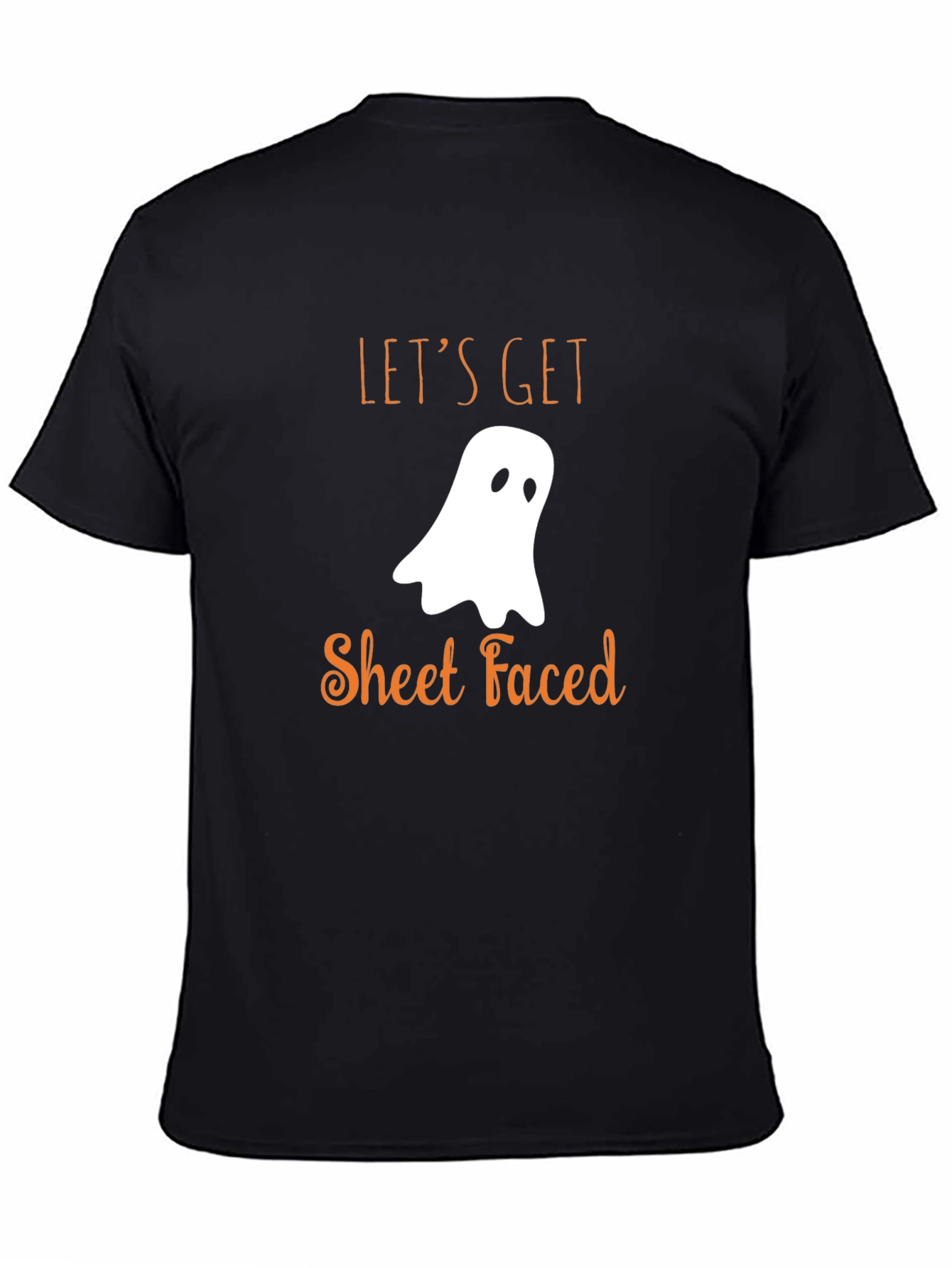 Funny Halloween T-Shirt: Lets Get Sheet Faced
