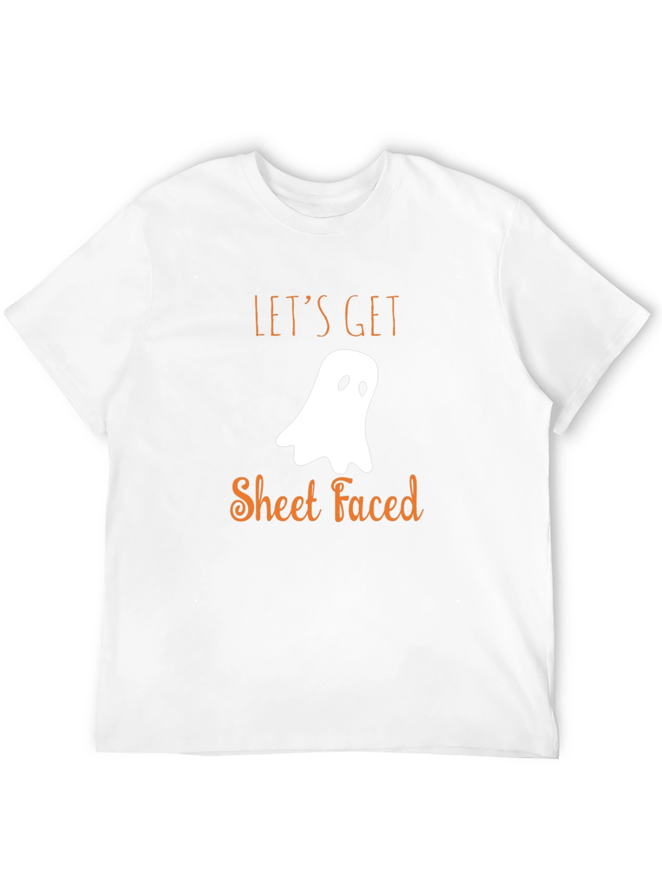 Funny Halloween T-Shirt: Lets Get Sheet Faced