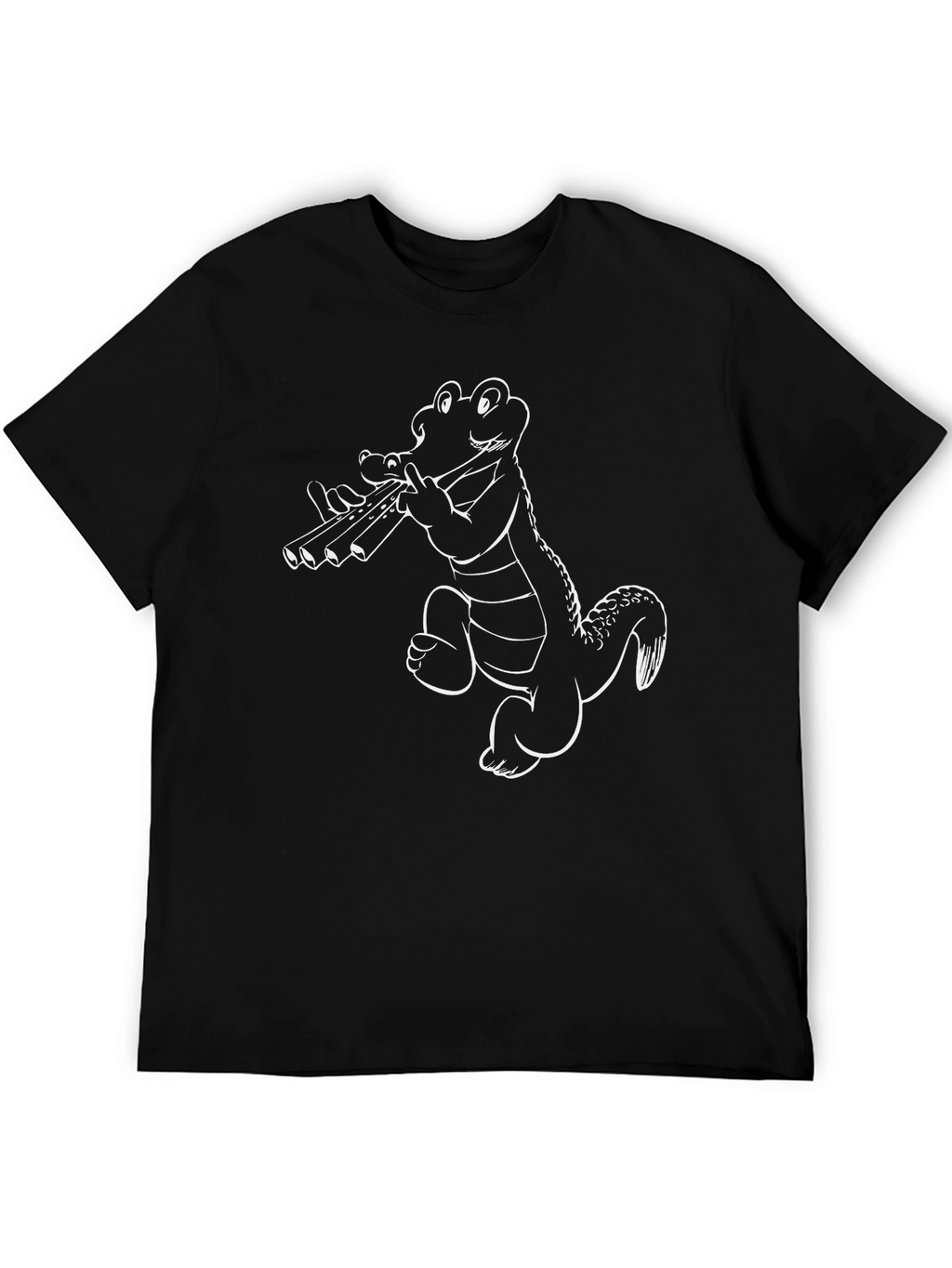 Gator Musician Graphic T-Shirt - Black