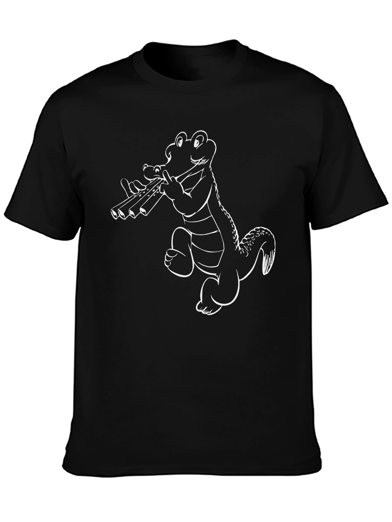 Gator Musician Graphic T-Shirt - Black