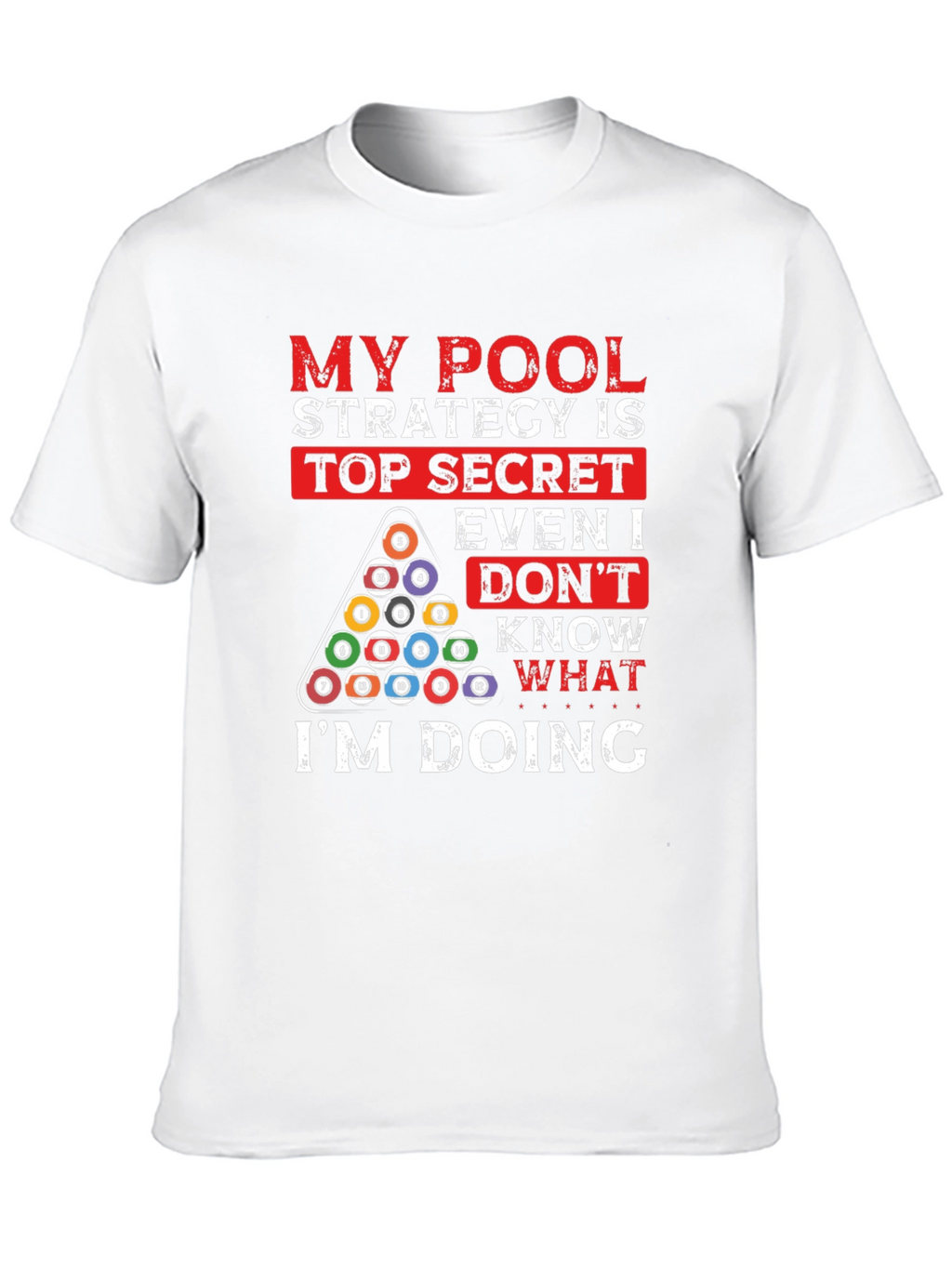 Pool Strategy Graphic T-Shirt