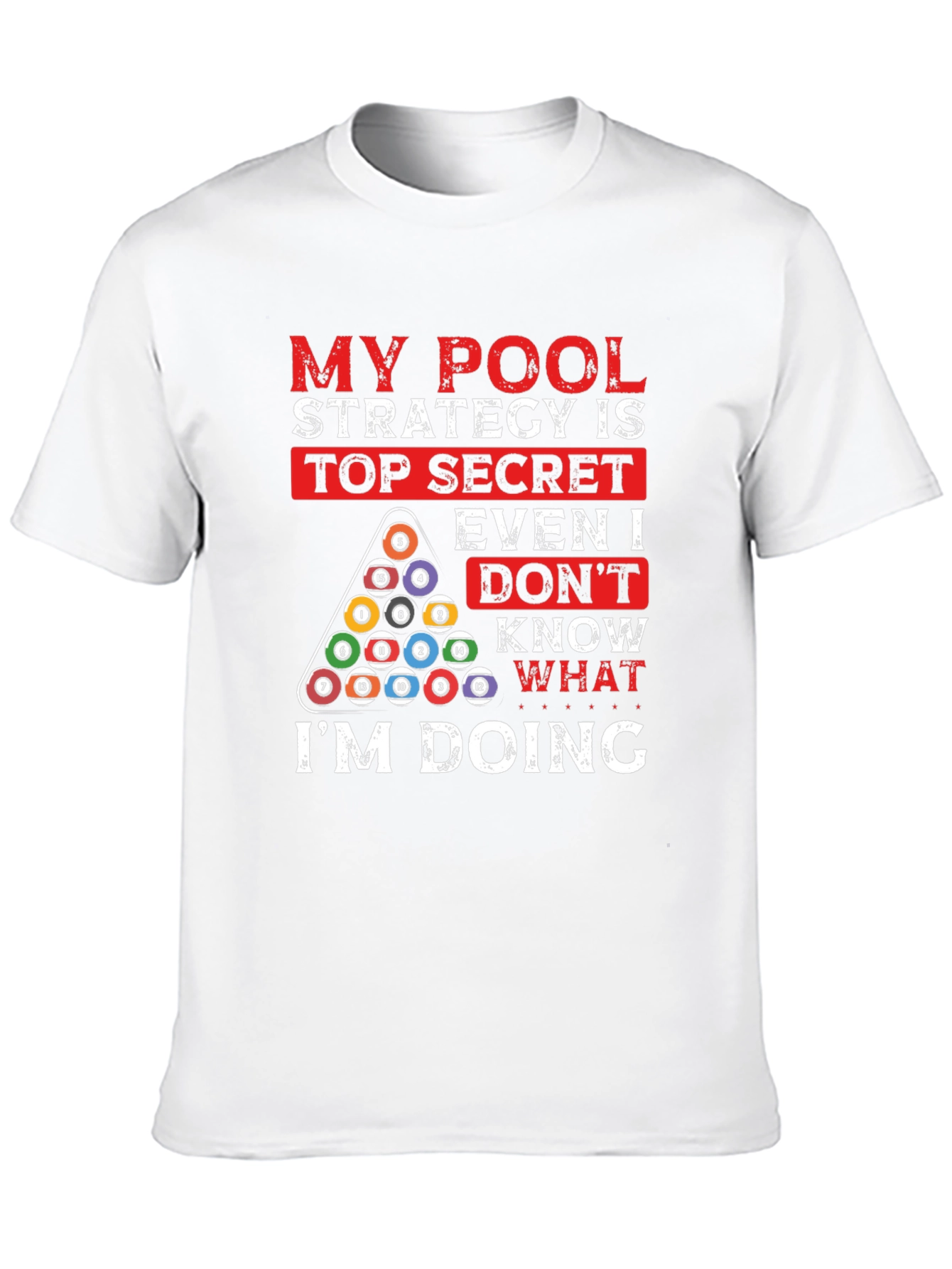 Pool Strategy Graphic T-Shirt