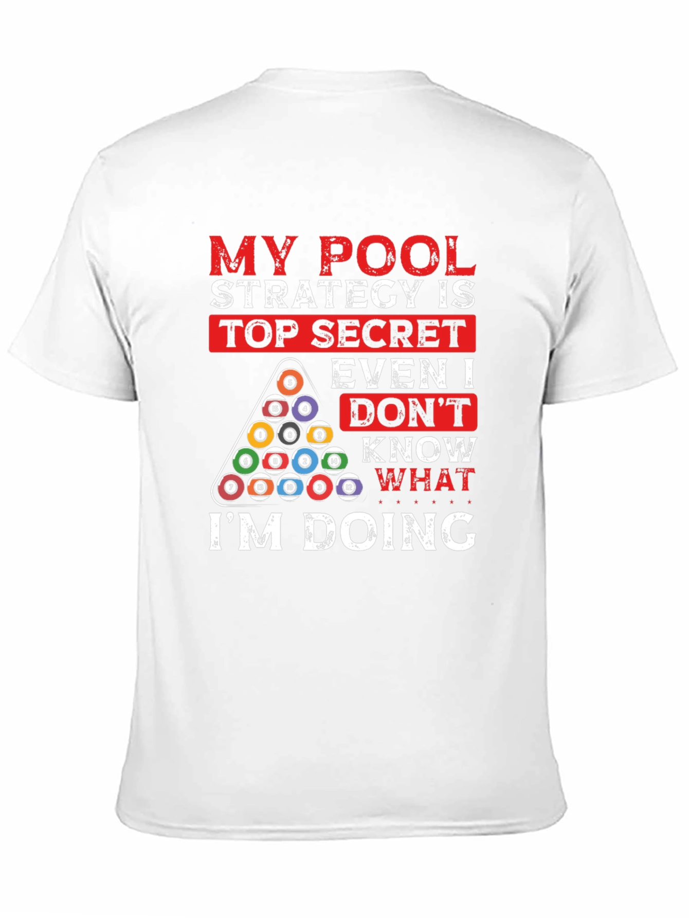 Pool Strategy Graphic T-Shirt