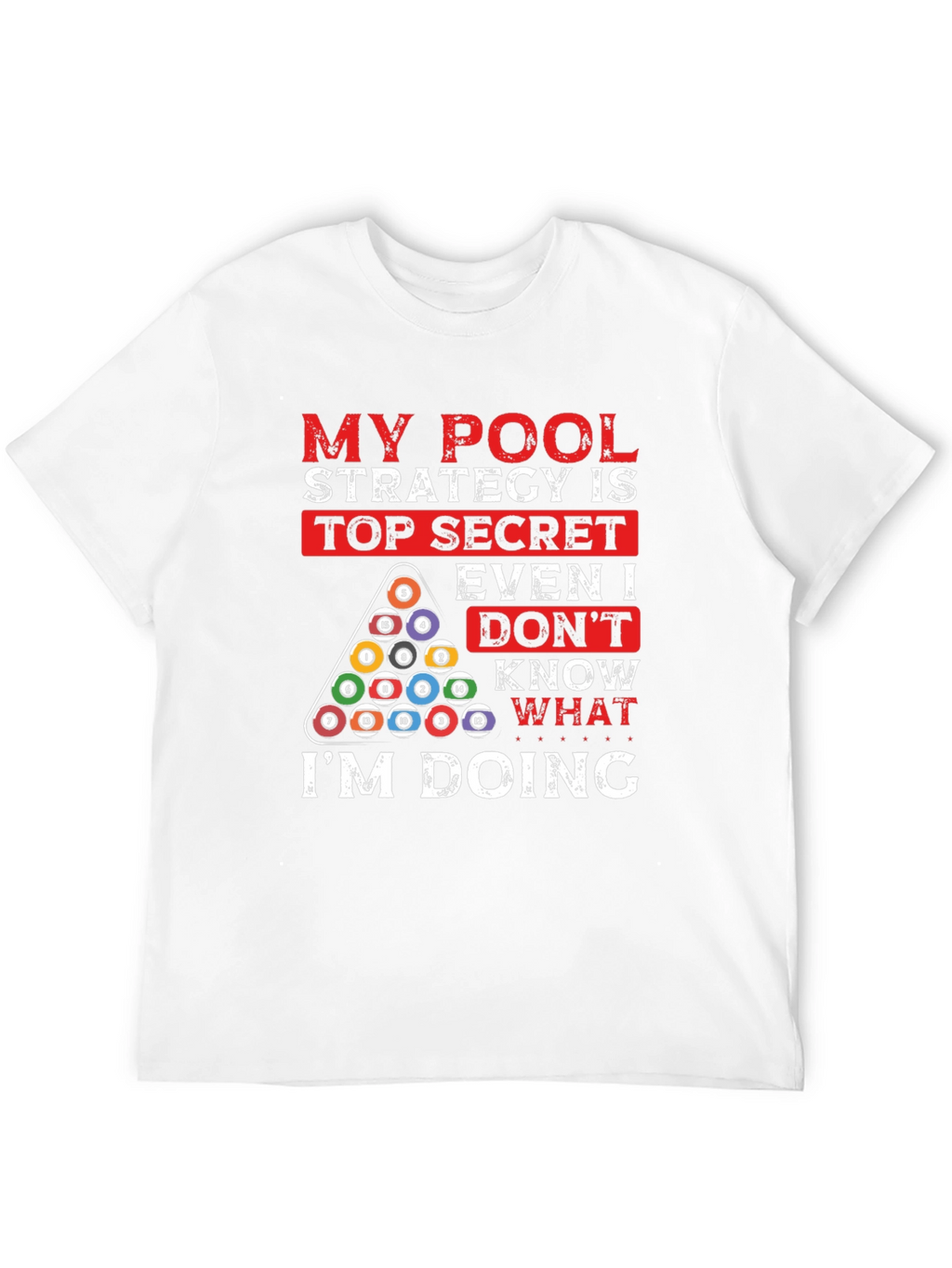 Pool Strategy Graphic T-Shirt