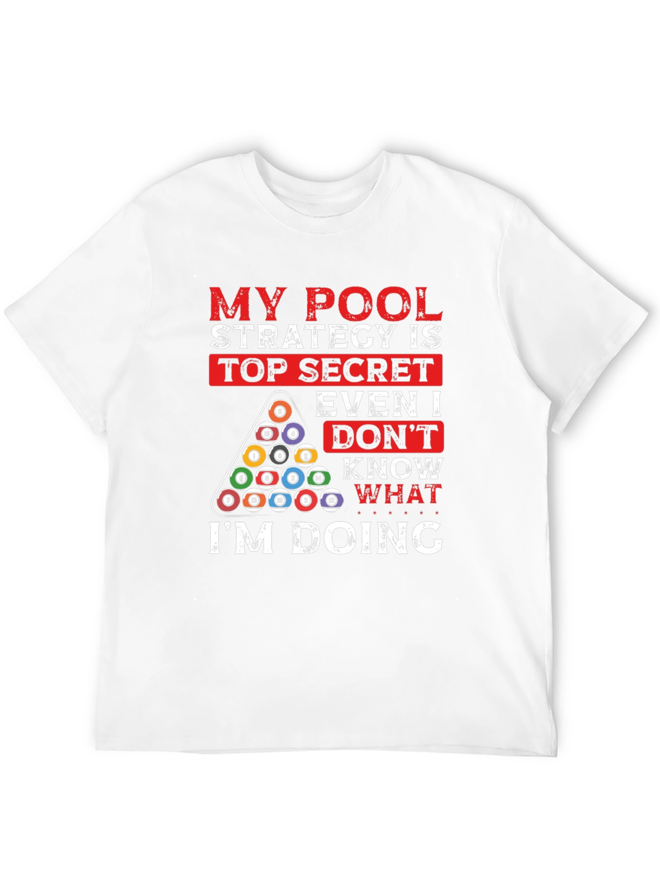 Pool Strategy Graphic T-Shirt