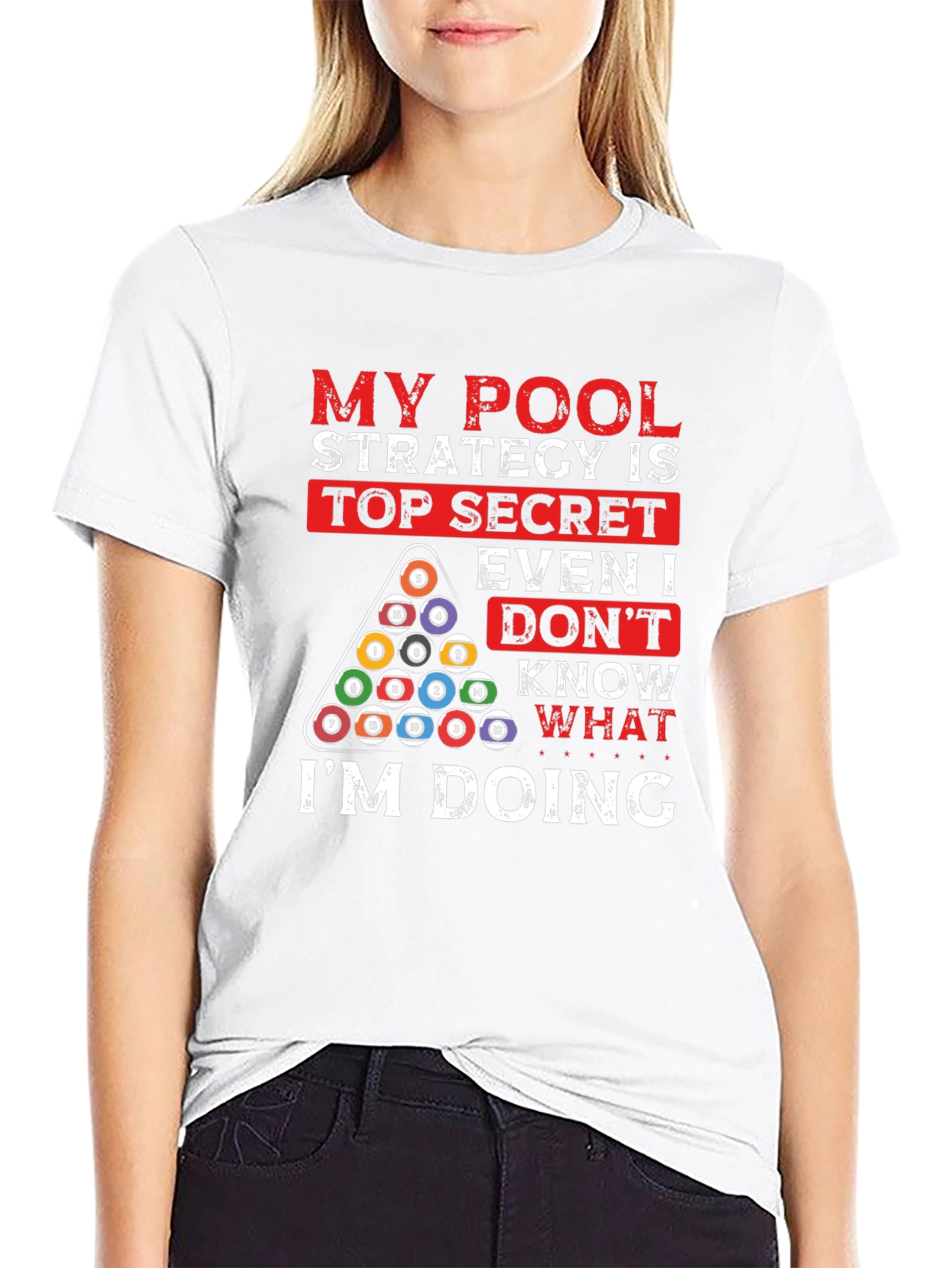 Pool Strategy Graphic T-Shirt