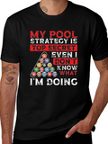 Pool Strategy Graphic T-Shirt