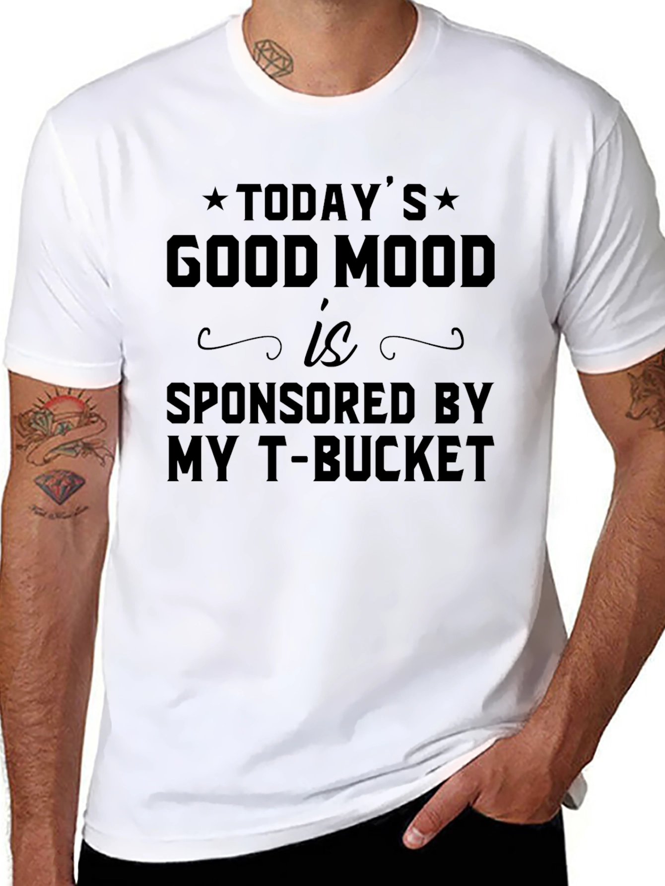 Funny Todays Good Mood Sponsored T-Shirt