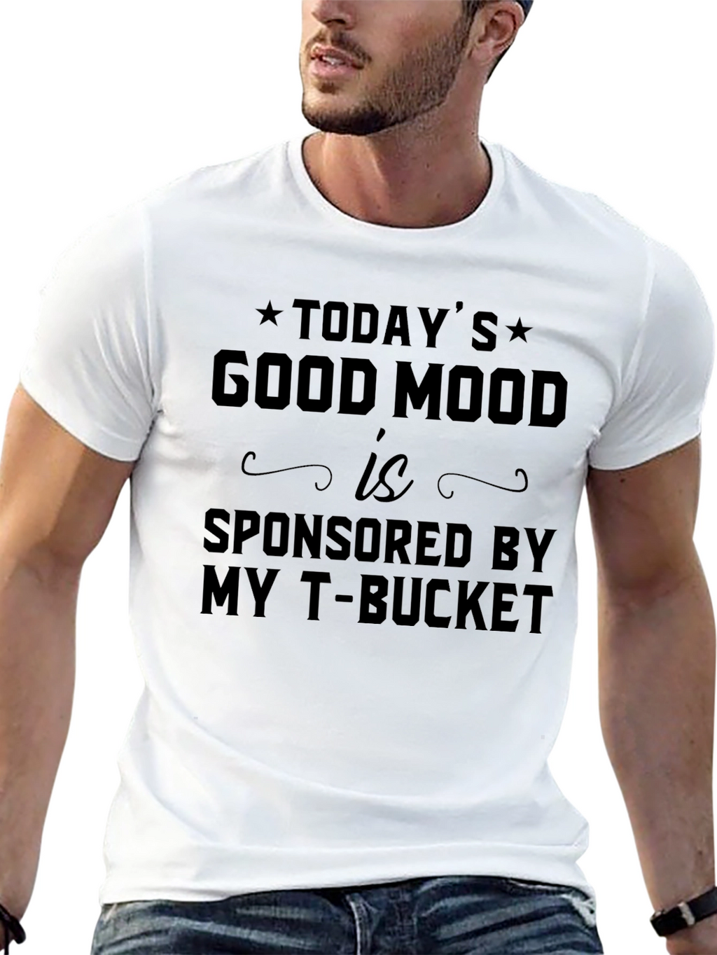 Funny Todays Good Mood Sponsored T-Shirt