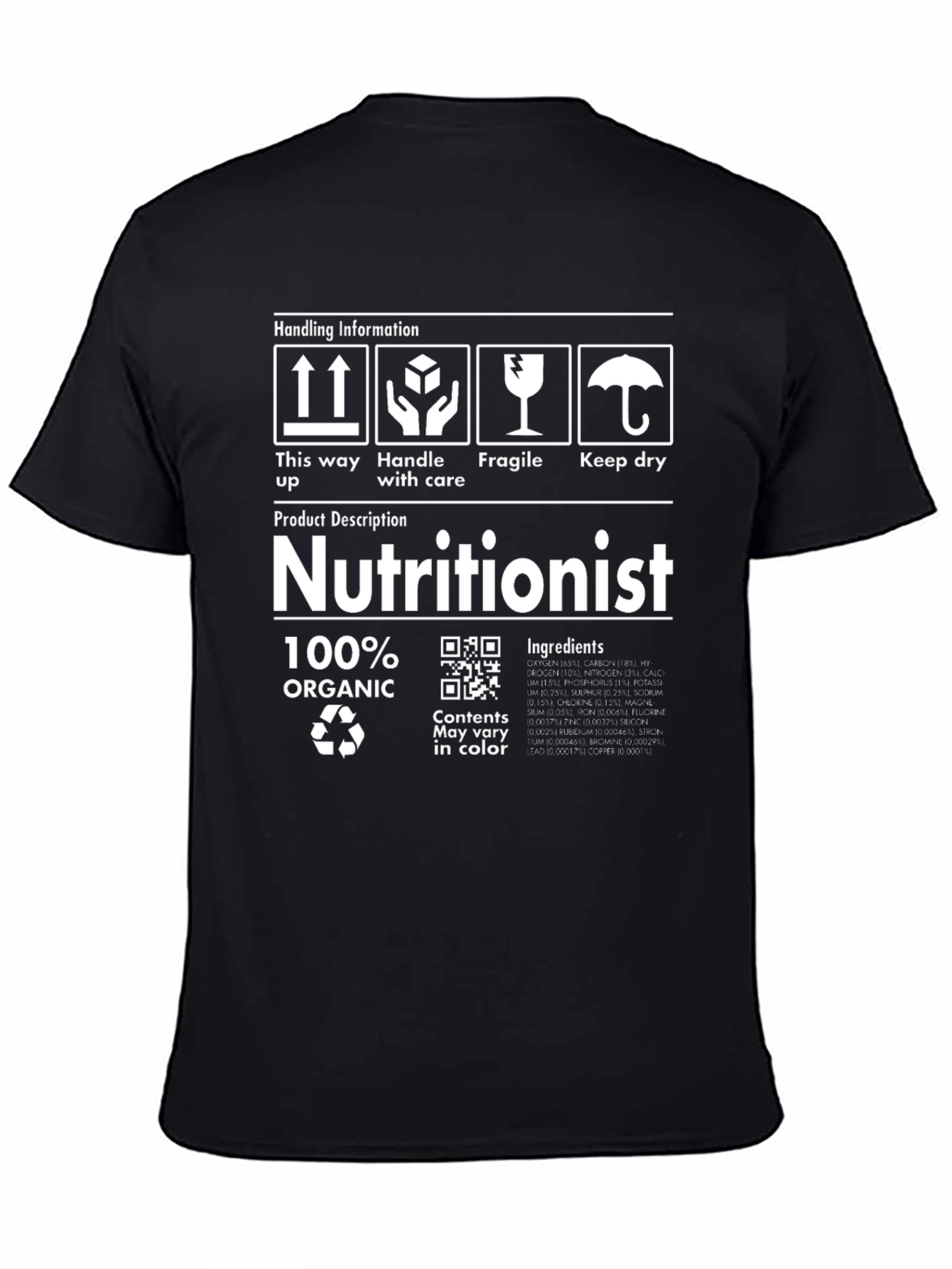 Nutritionist Organic T-Shirt