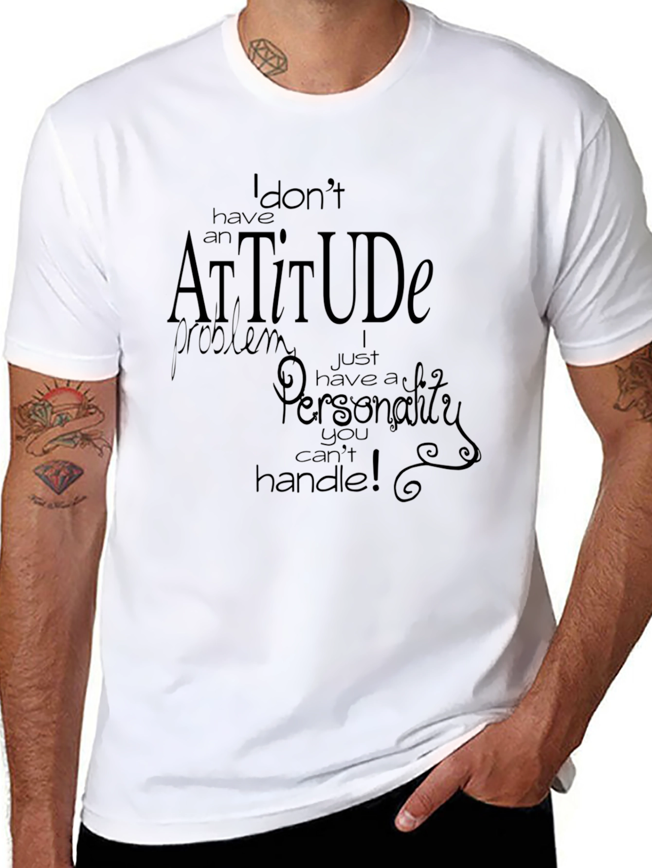 Attitude Graphic T-Shirt - Bold Statement Tee