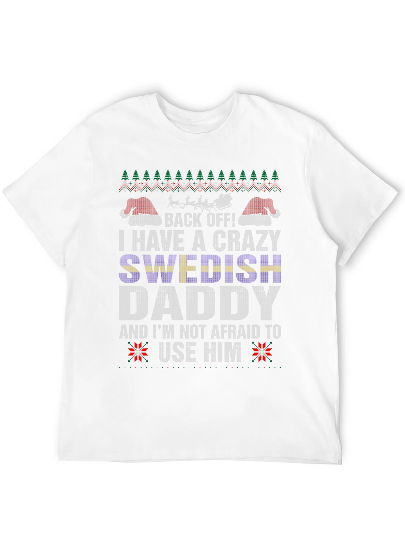 Crazy Swedish Daddy Christmas T-Shirt