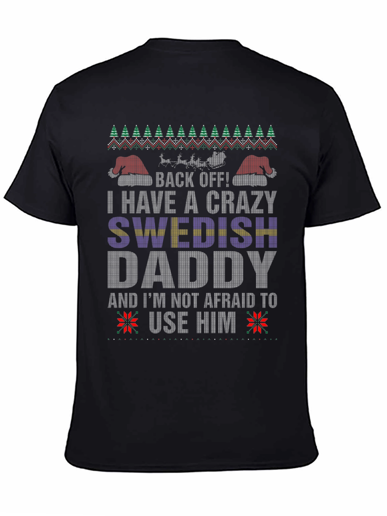 Crazy Swedish Daddy Christmas T-Shirt