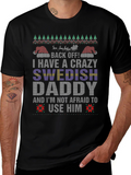 Crazy Swedish Daddy Christmas T-Shirt