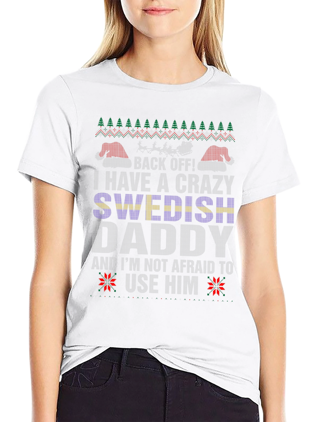 Crazy Swedish Daddy Christmas T-Shirt