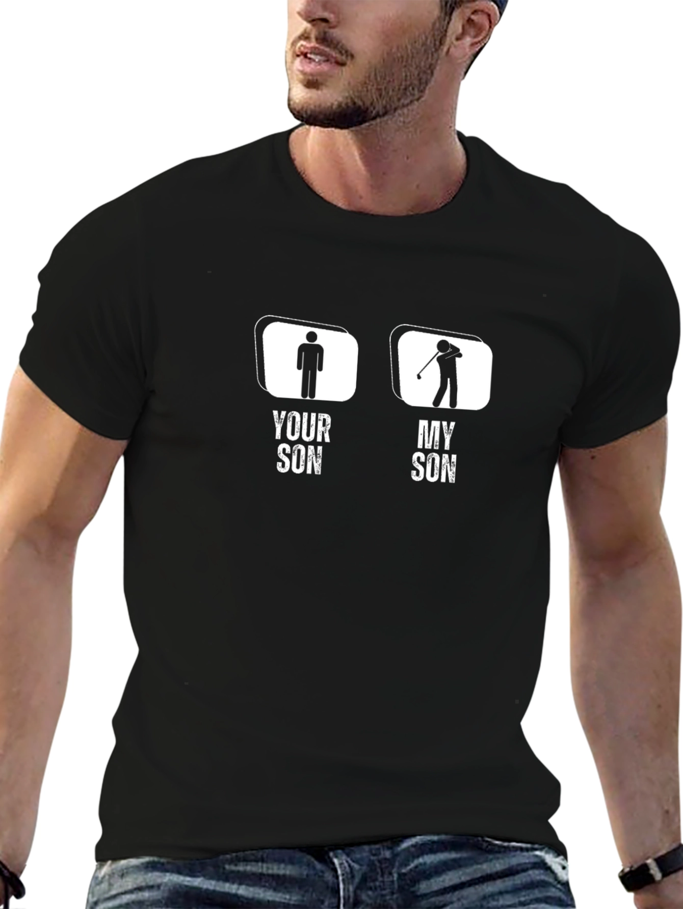 Funny Golf Son T-Shirt - Your Son vs My Son Tee