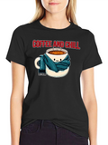 Coffee and Chill Graphic Tee - Cozy Comfort