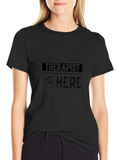 Keep Calm Therapist Here Black Cotton Tee