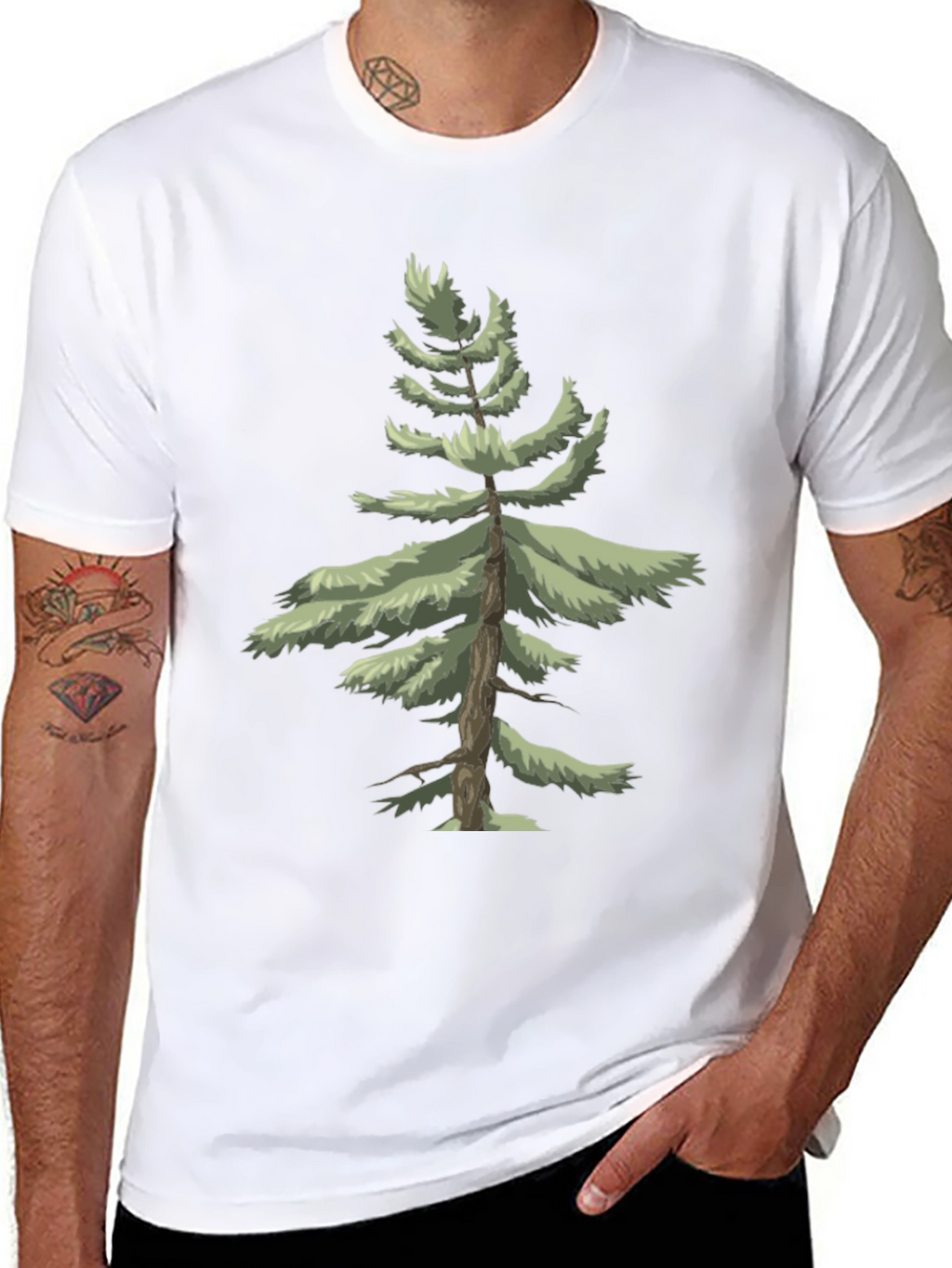 Natures Call: Tree Graphic Black T-Shirt