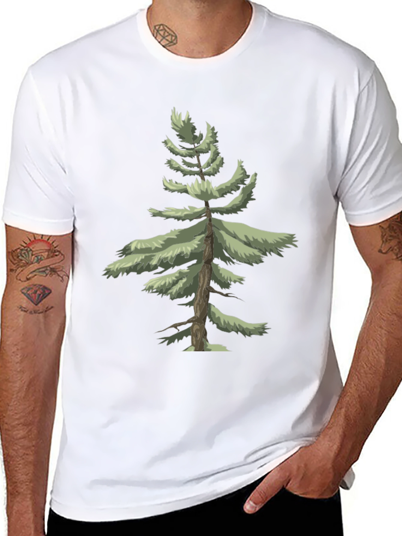 Natures Call: Tree Graphic Black T-Shirt