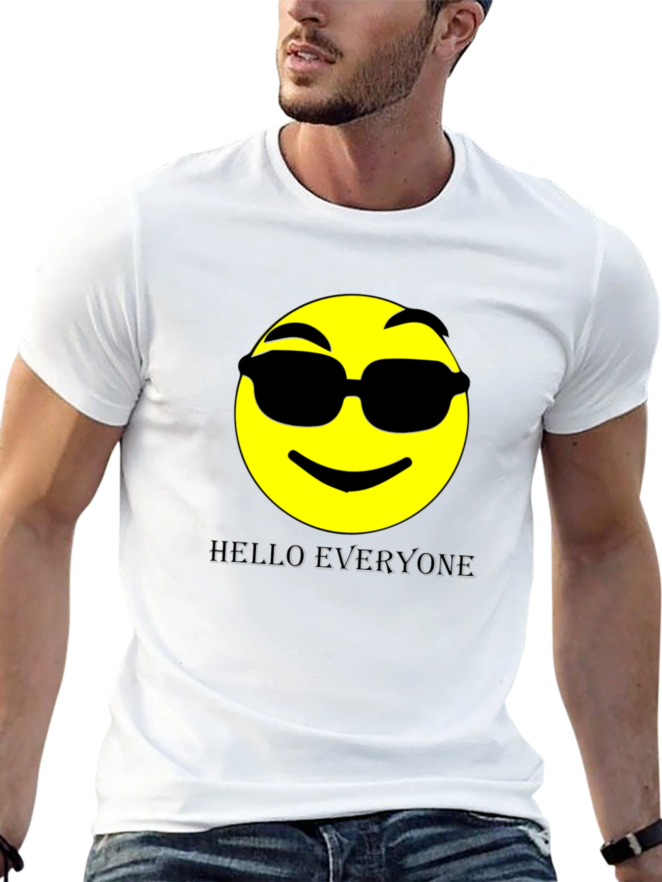Cool Emoji Graphic Print Tee