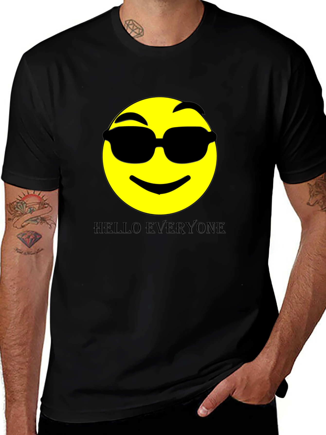 Cool Emoji Graphic Print Tee