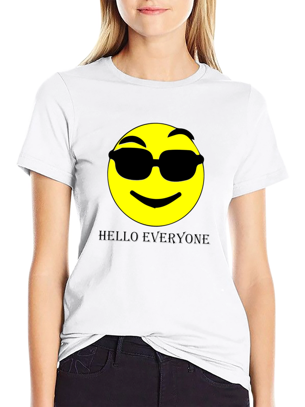 Cool Emoji Graphic Print Tee