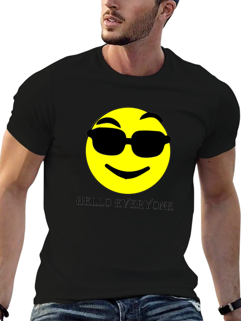 Cool Emoji Graphic Print Tee