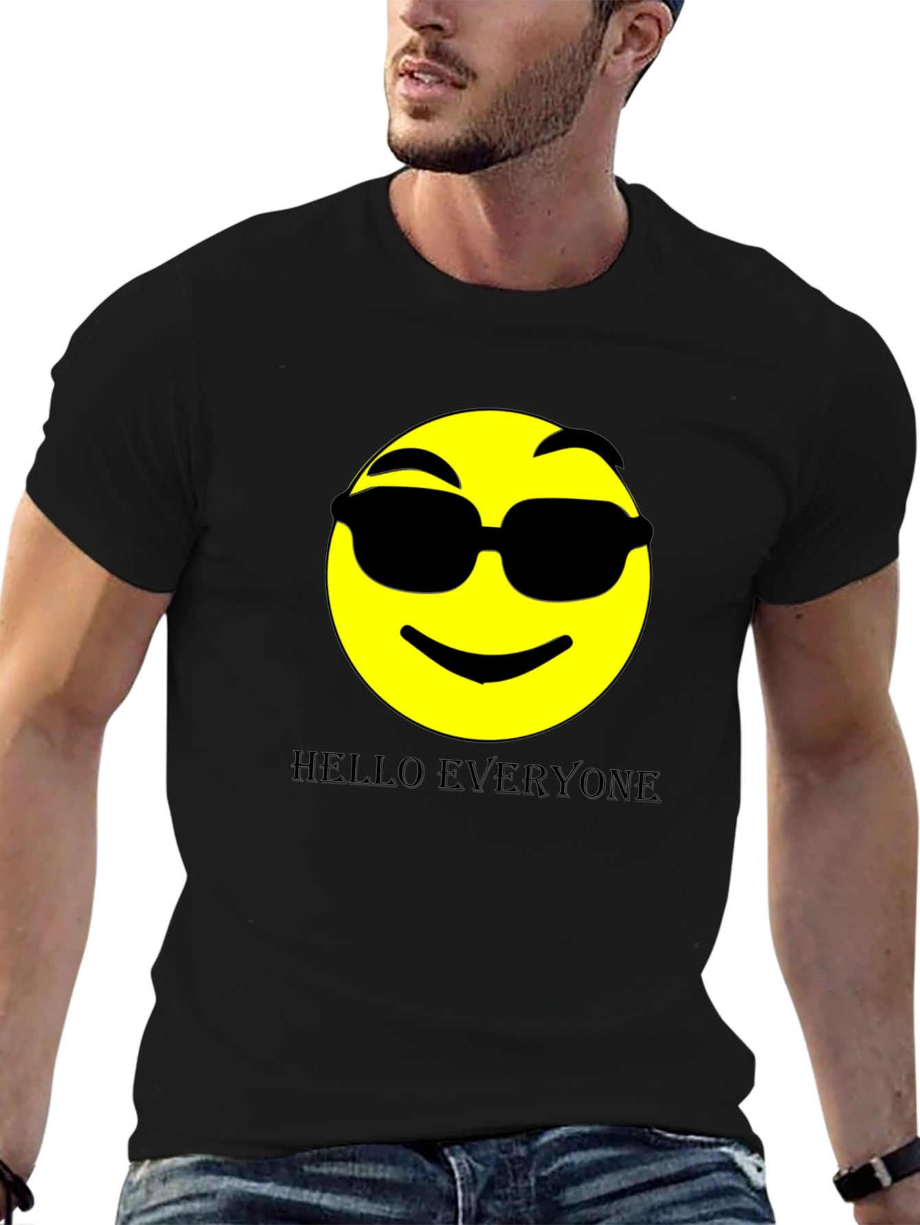 Cool Emoji Graphic Print Tee