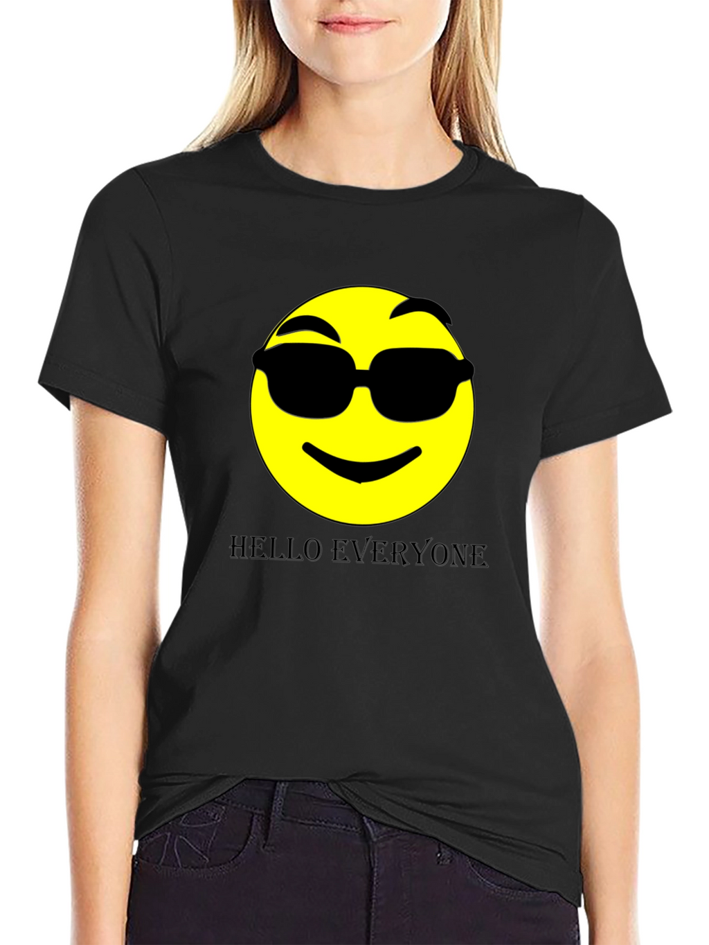 Cool Emoji Graphic Print Tee