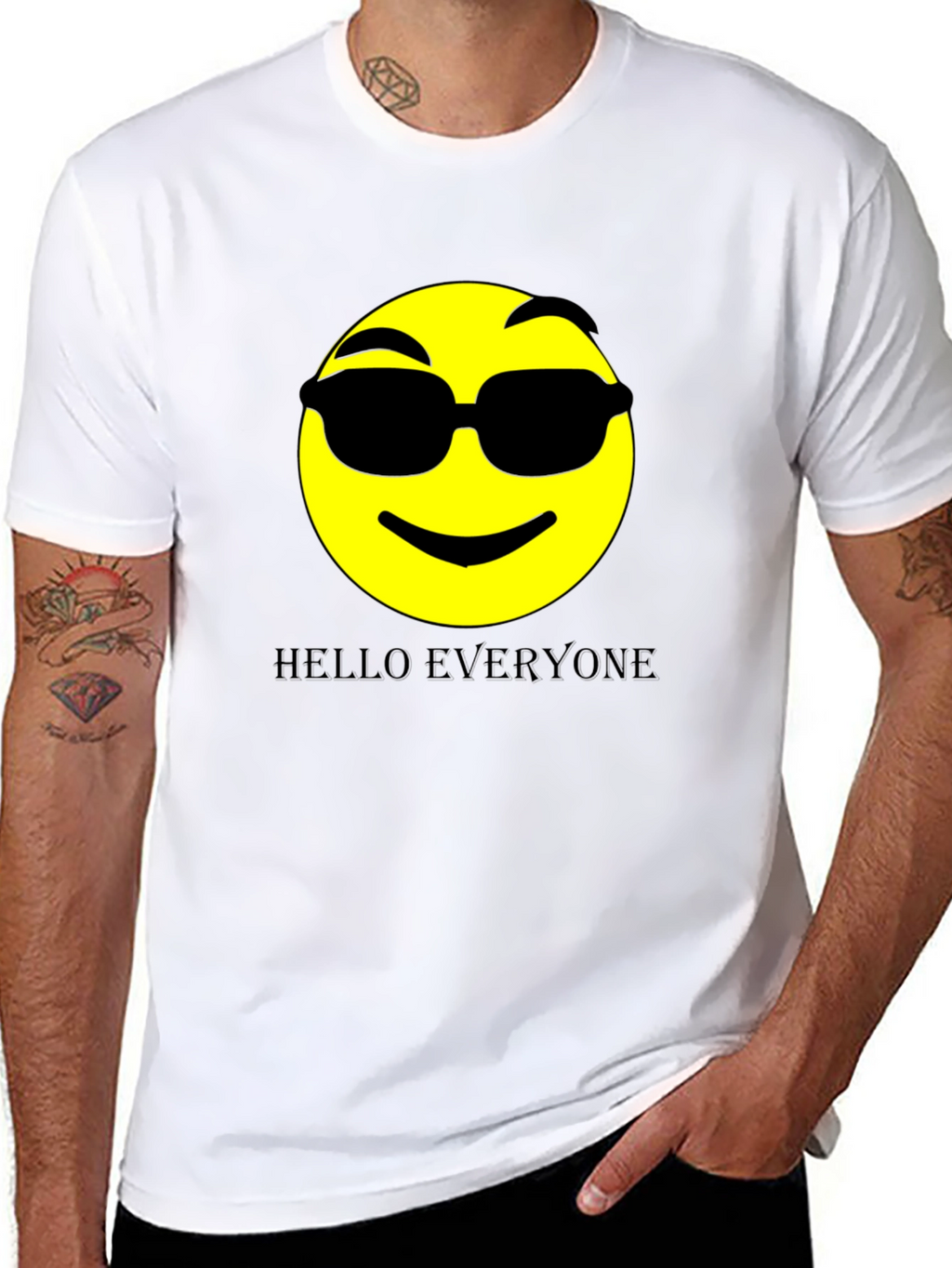 Cool Emoji Graphic Print Tee