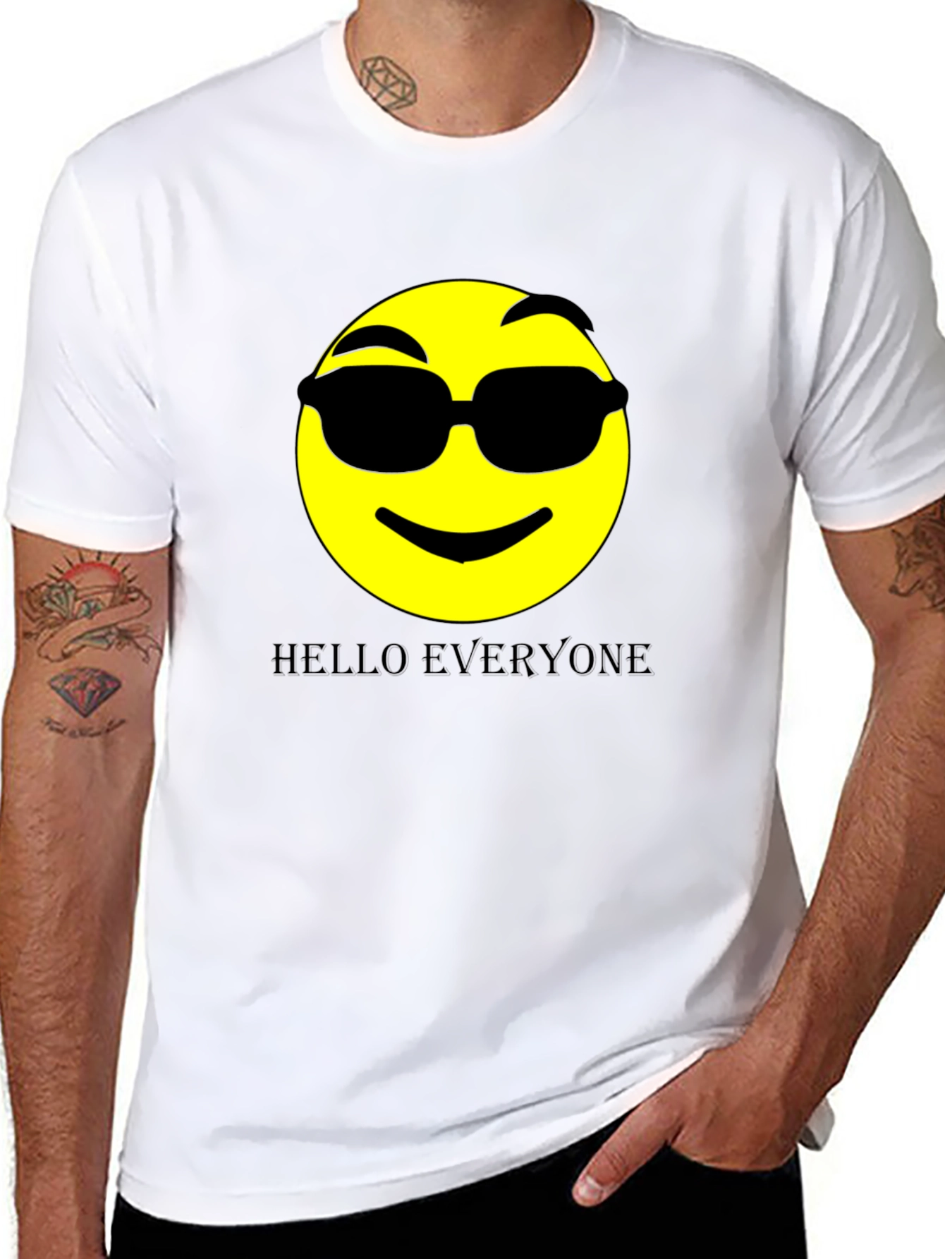 Cool Emoji Graphic Print Tee
